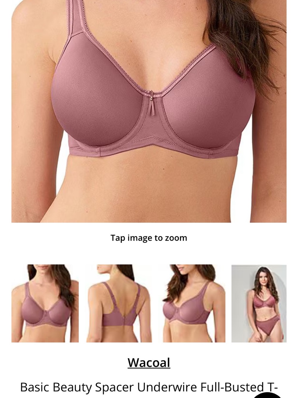Wacoal Rose Taupe Spacer Underwire Bra